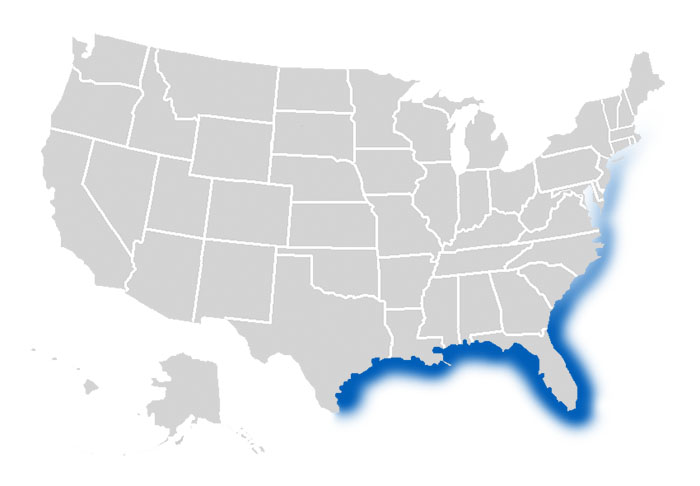 Florida Pompano Fishing Map