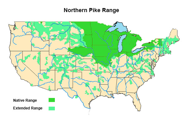 Northern Pike Fishing Map