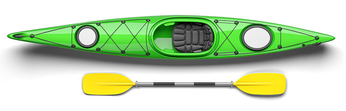traditional sit in kayak
