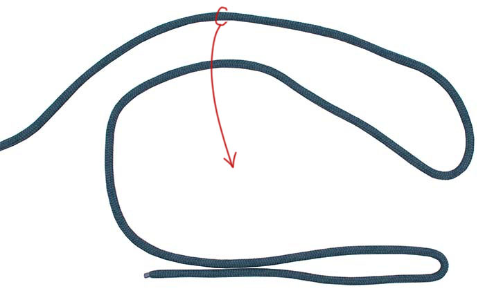 Australian braid knot step 1