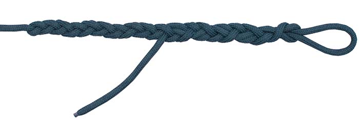 Australian braid knot step 16