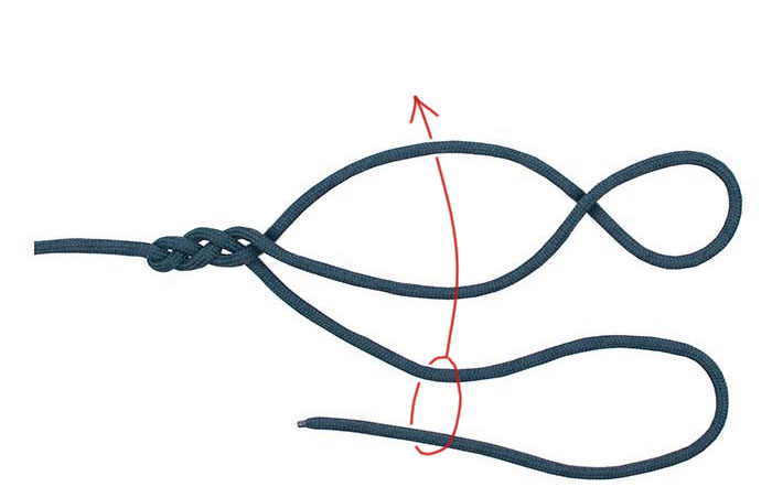 Australian braid knot step 6