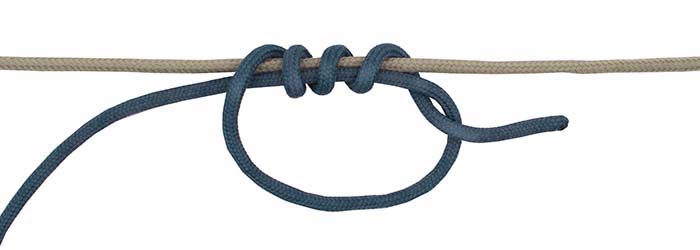 Bobber stopper knot step 4
