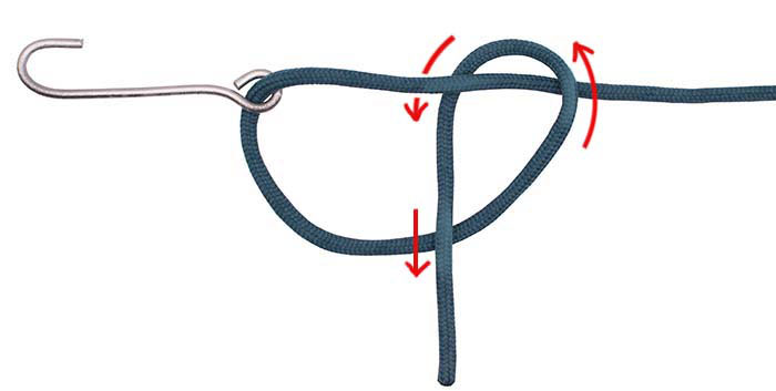 Double davy knot step 4