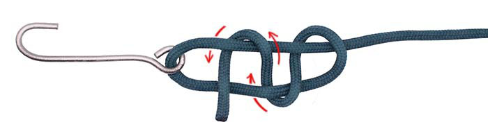 Double davy knot step 6