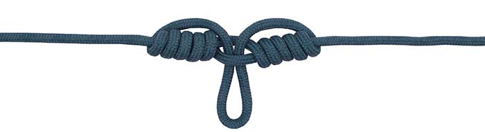 Dropper loop knot step 6