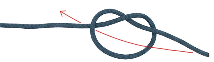 Kreh loop knot step 1