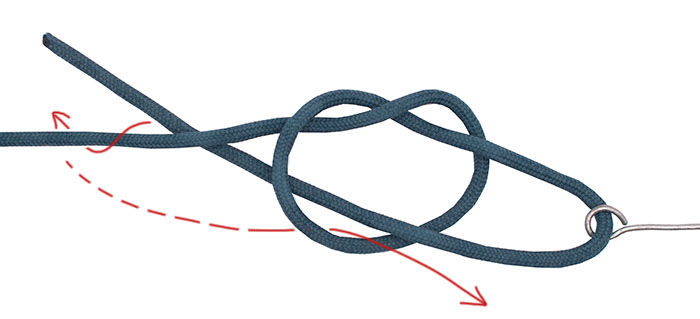 Kreh loop knot step 2