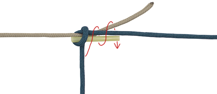 Nail knot step 3
