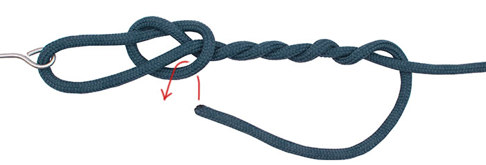 Non slip mono knot step 5