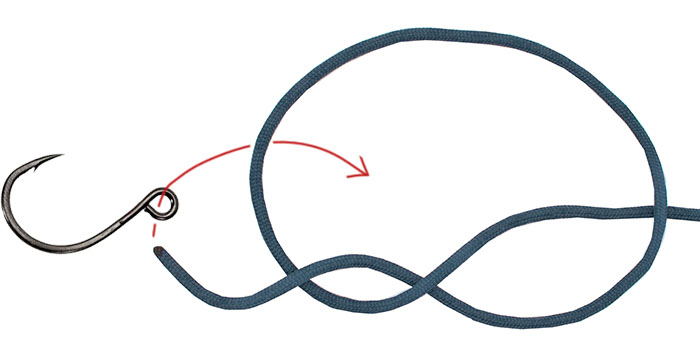 Rapala knot step 2
