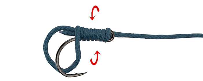 Snell knot step 4
