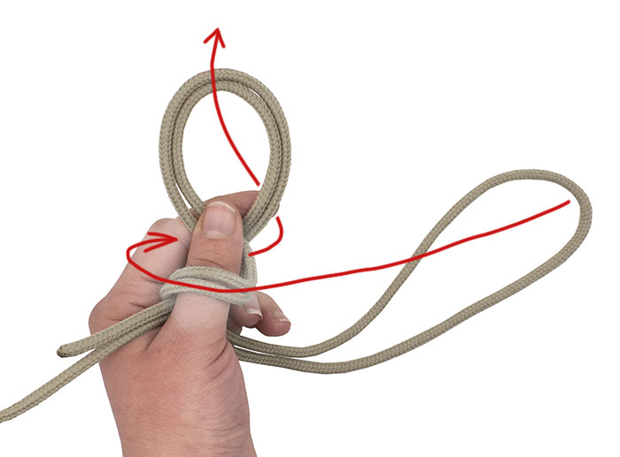 Spider hitch knot step 3