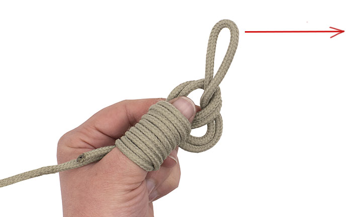 Spider hitch knot step 4