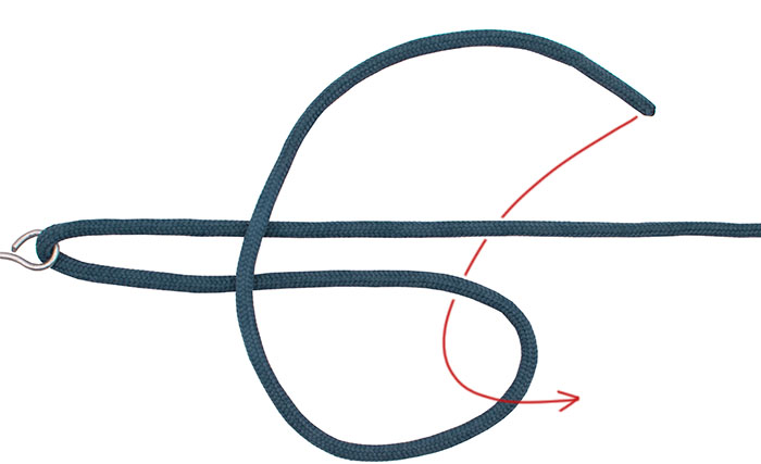 Uni knot step 3