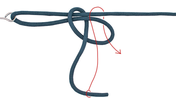 Uni knot step 4