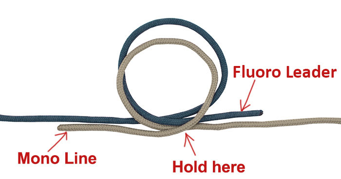 Seaguar knot step 1