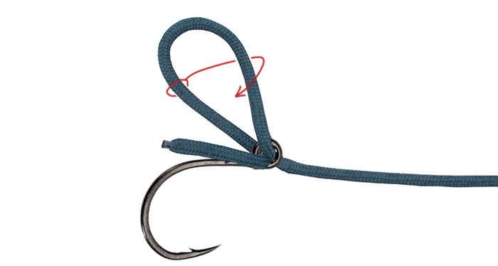 Snell knot step 3