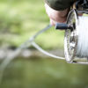 fly fishing line on reel