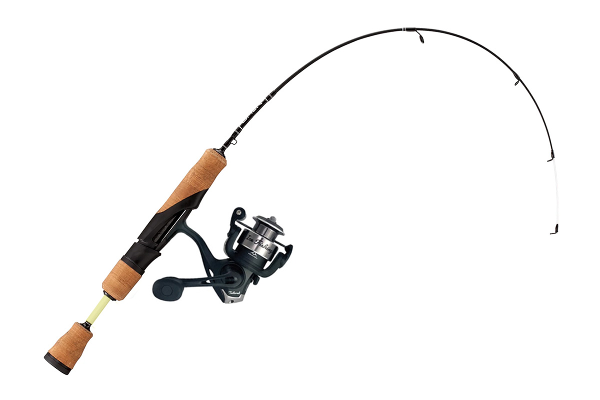 ice fishing rod with spinning reel
