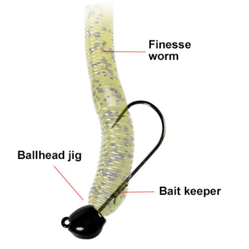Shakyhead Jig Hooks - Football Jig Head Worm Lure Fishing Jigs